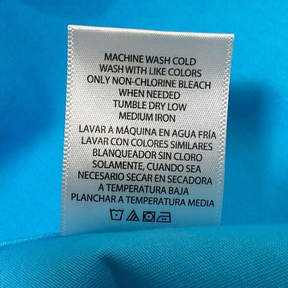 Walmart Solid Blue Scrub Top Shirt Size Small S - Picture 3 of 10